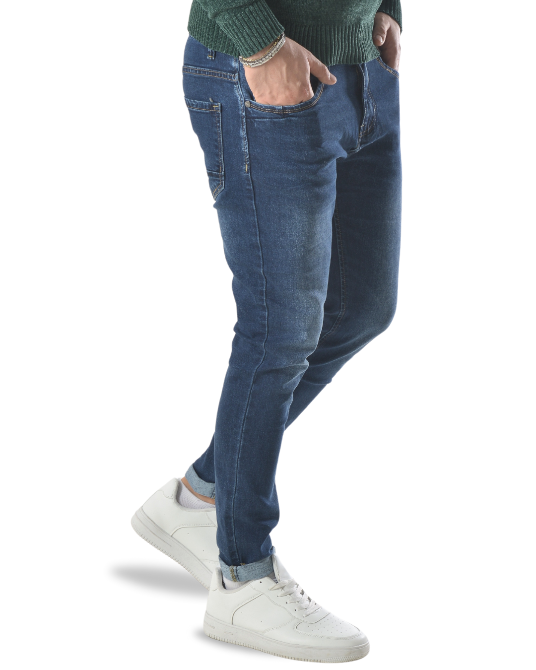 Jeans basic slim art 2685 blu scuro