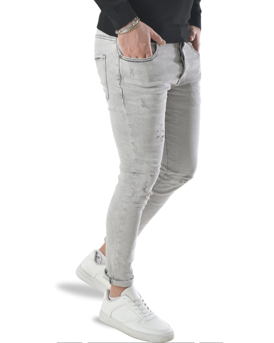 Jeans slim fit art jc7444g-2 grigio chiaro