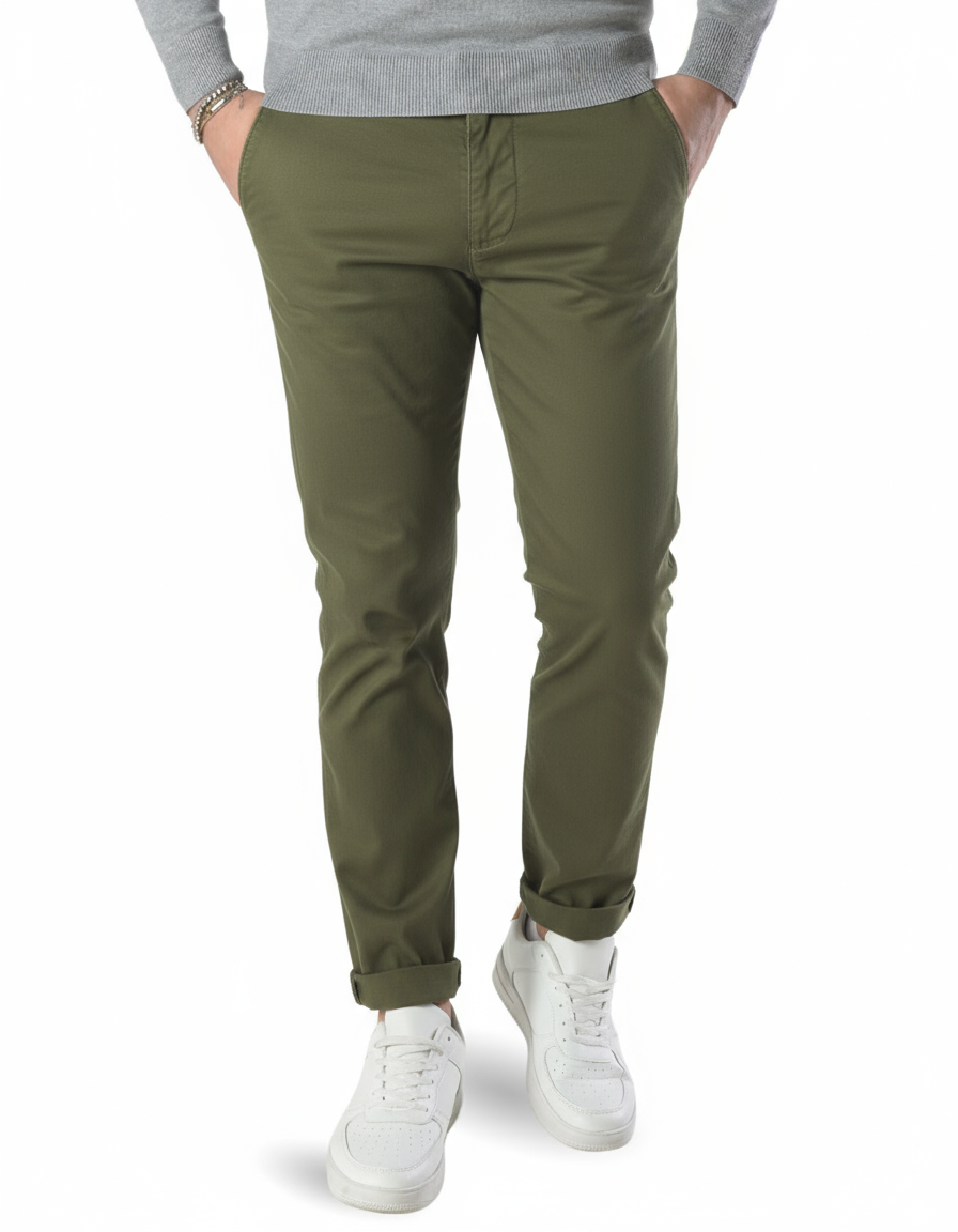 Pantalone basic elegante art t.america verde