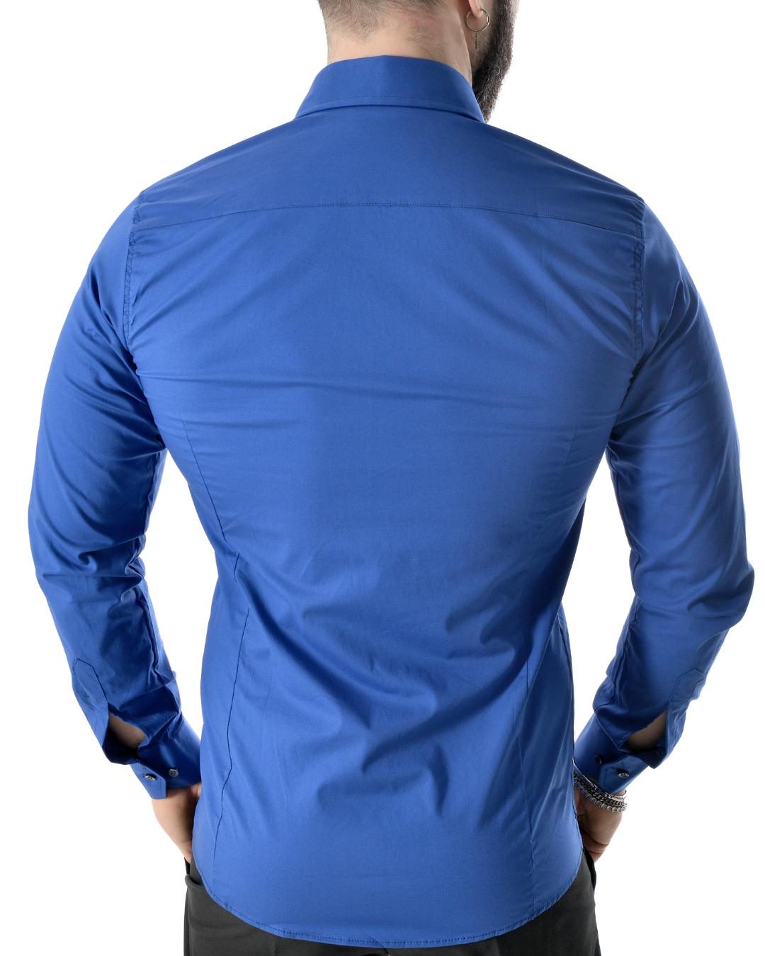 Camicia slim azzurra