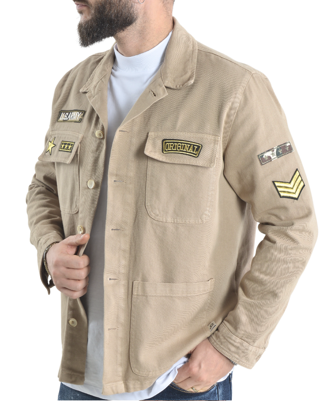 Camicione u.s. army art 4001 beige