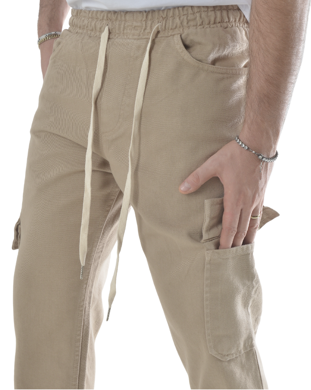 Pantalaccio con tascone beige art 4010