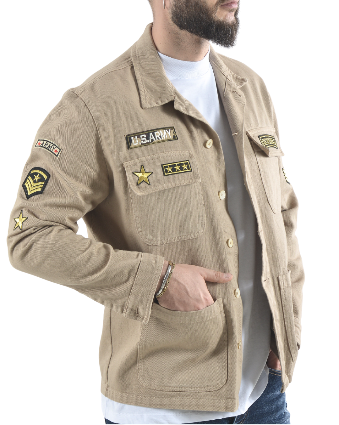 Camicione u.s. army art 4001 beige