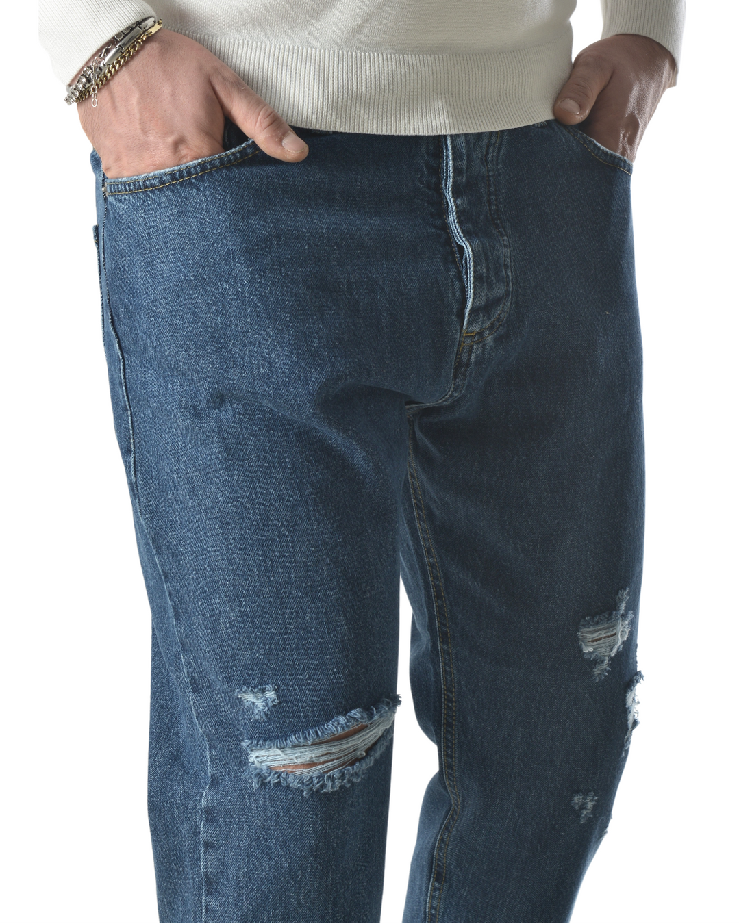 Jeans oversize carrot art. 2n denim scuro