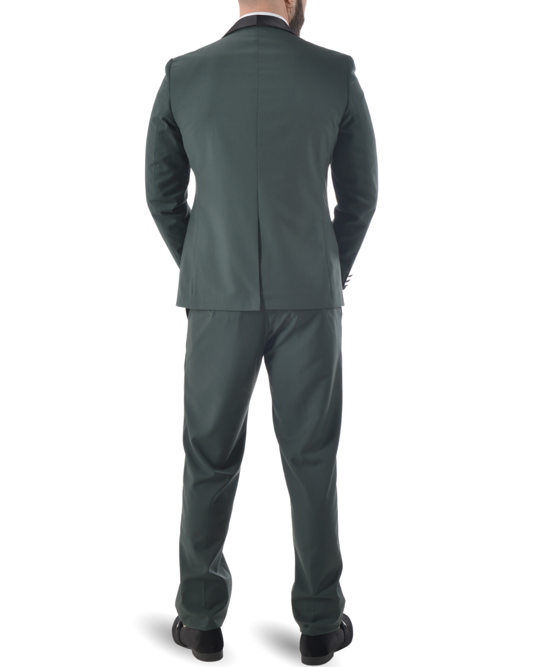 Abito completo giacca e pantalone verde scuro