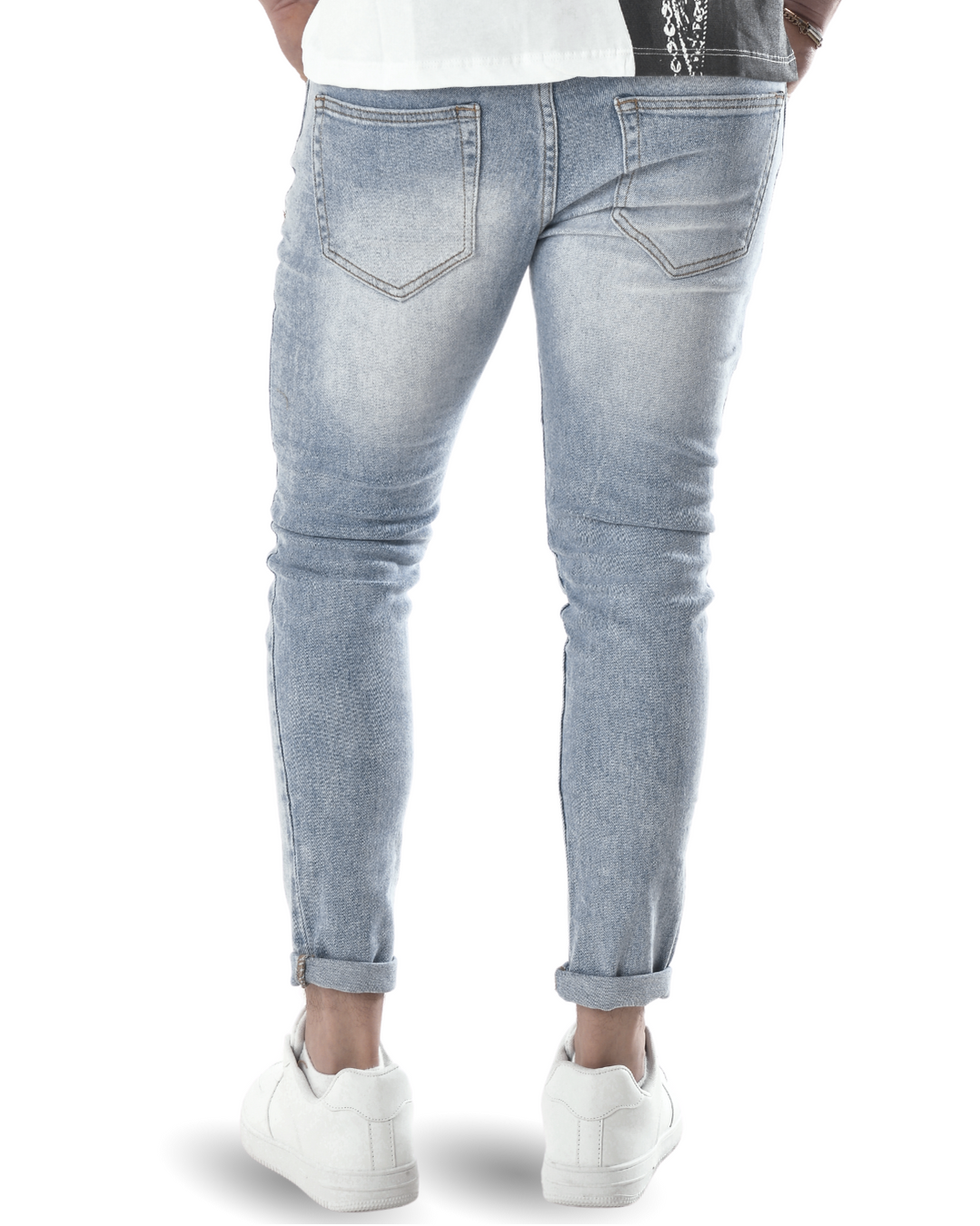 Jeans slim celeste chiaro 7568b