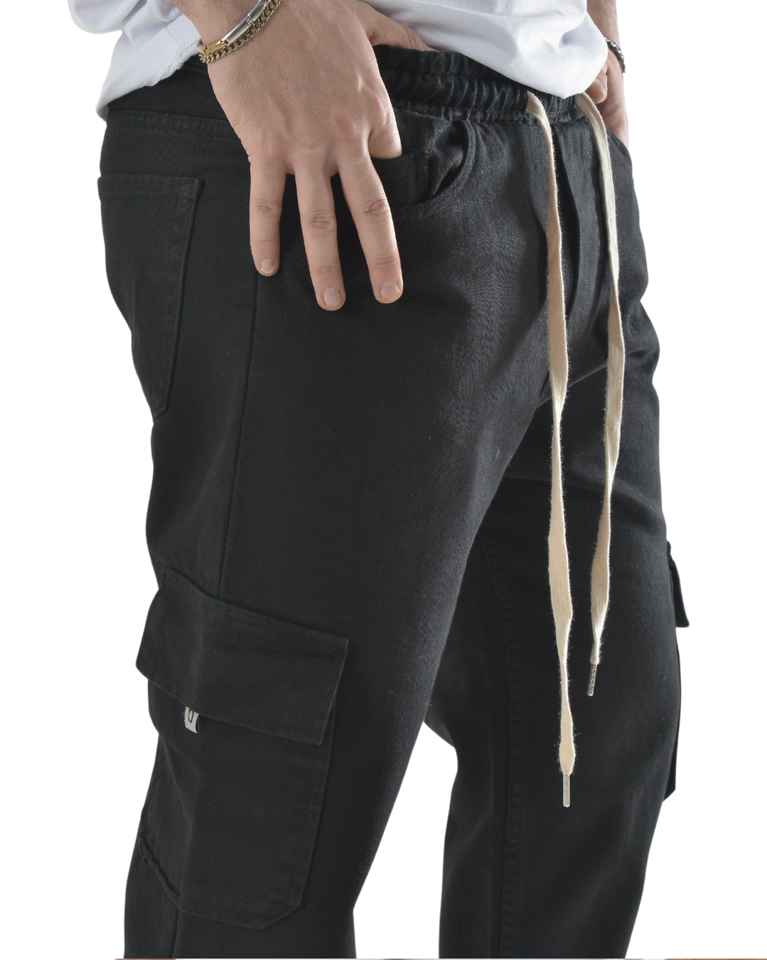 Pantalaccio con tascone nero art 4010