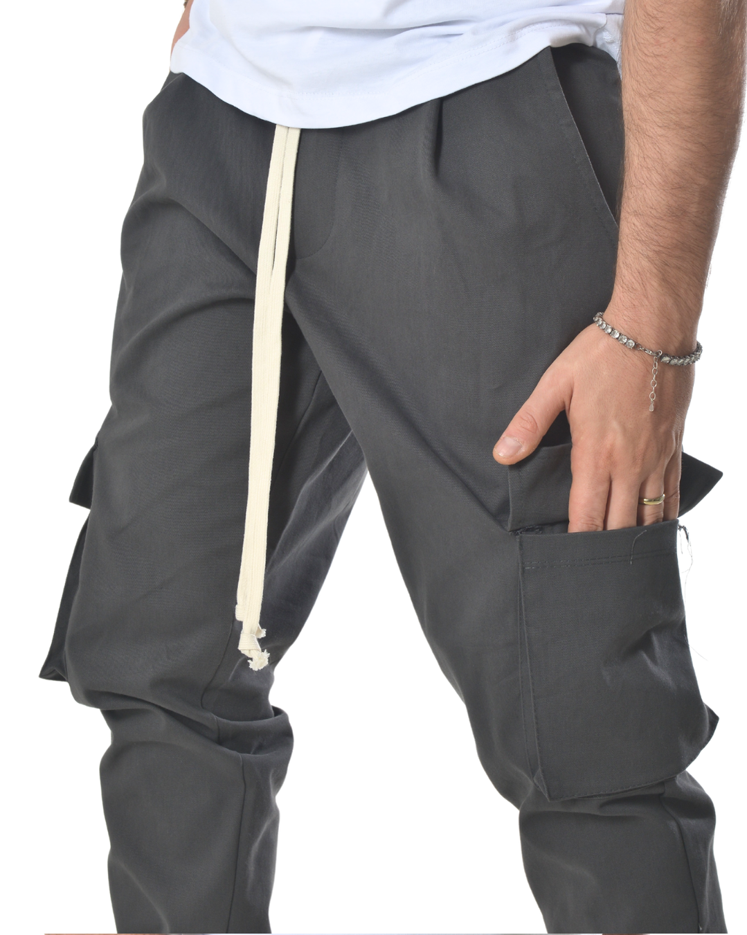 Pantalaccio cargo con tascone laterale art 8030 grigio scuro