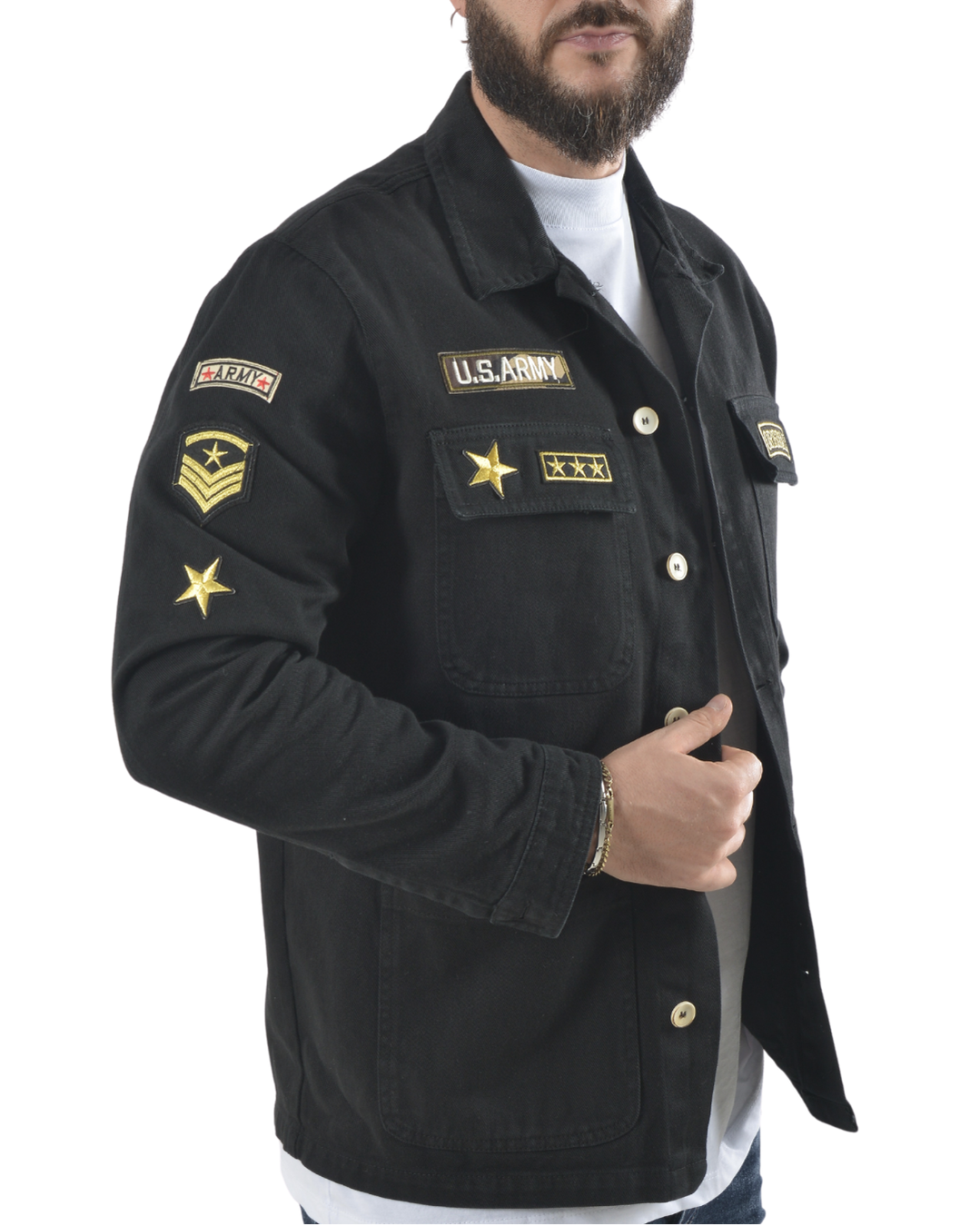 Camicione u.s. army art 4001 nero