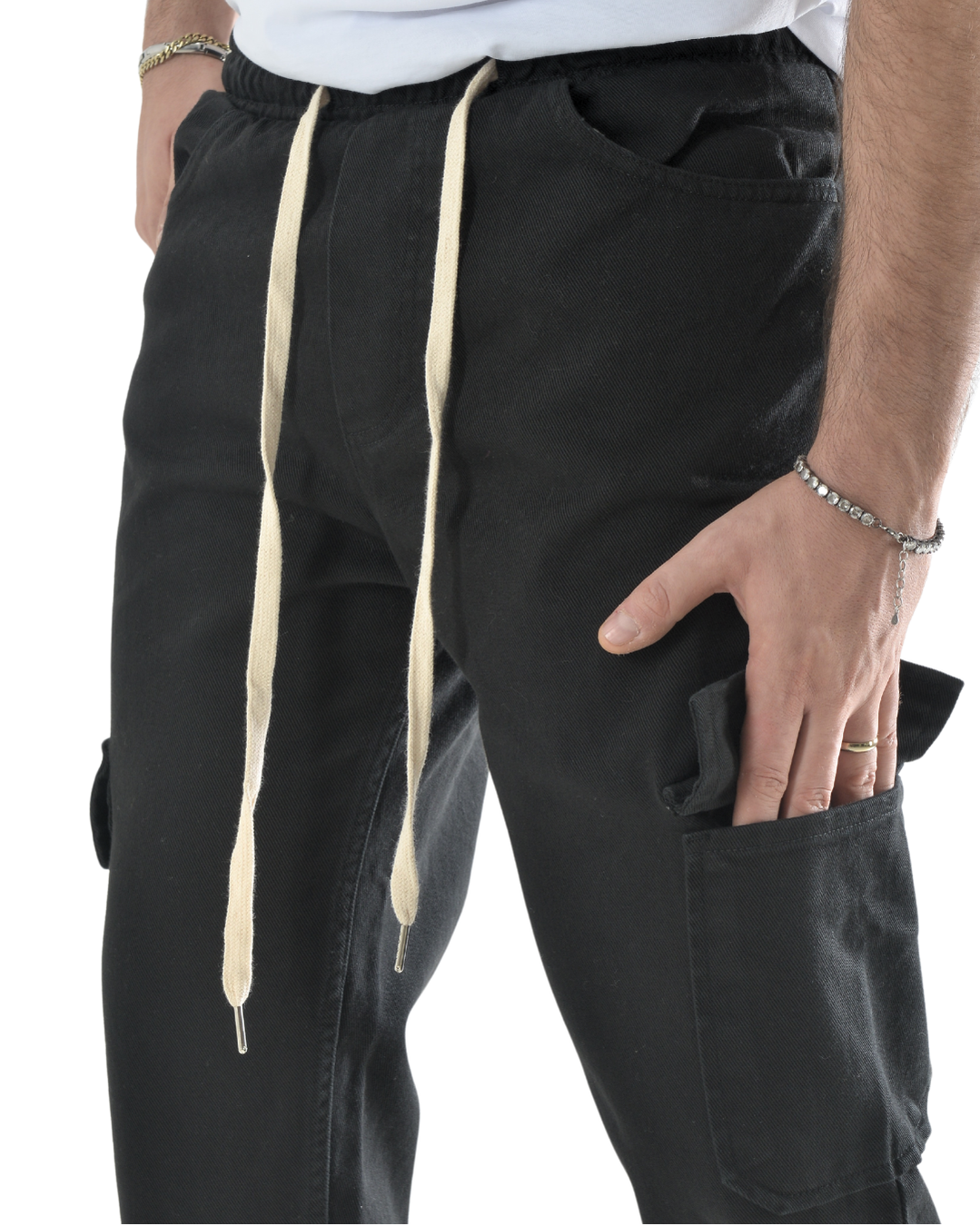 Pantalaccio con tascone nero art 4010