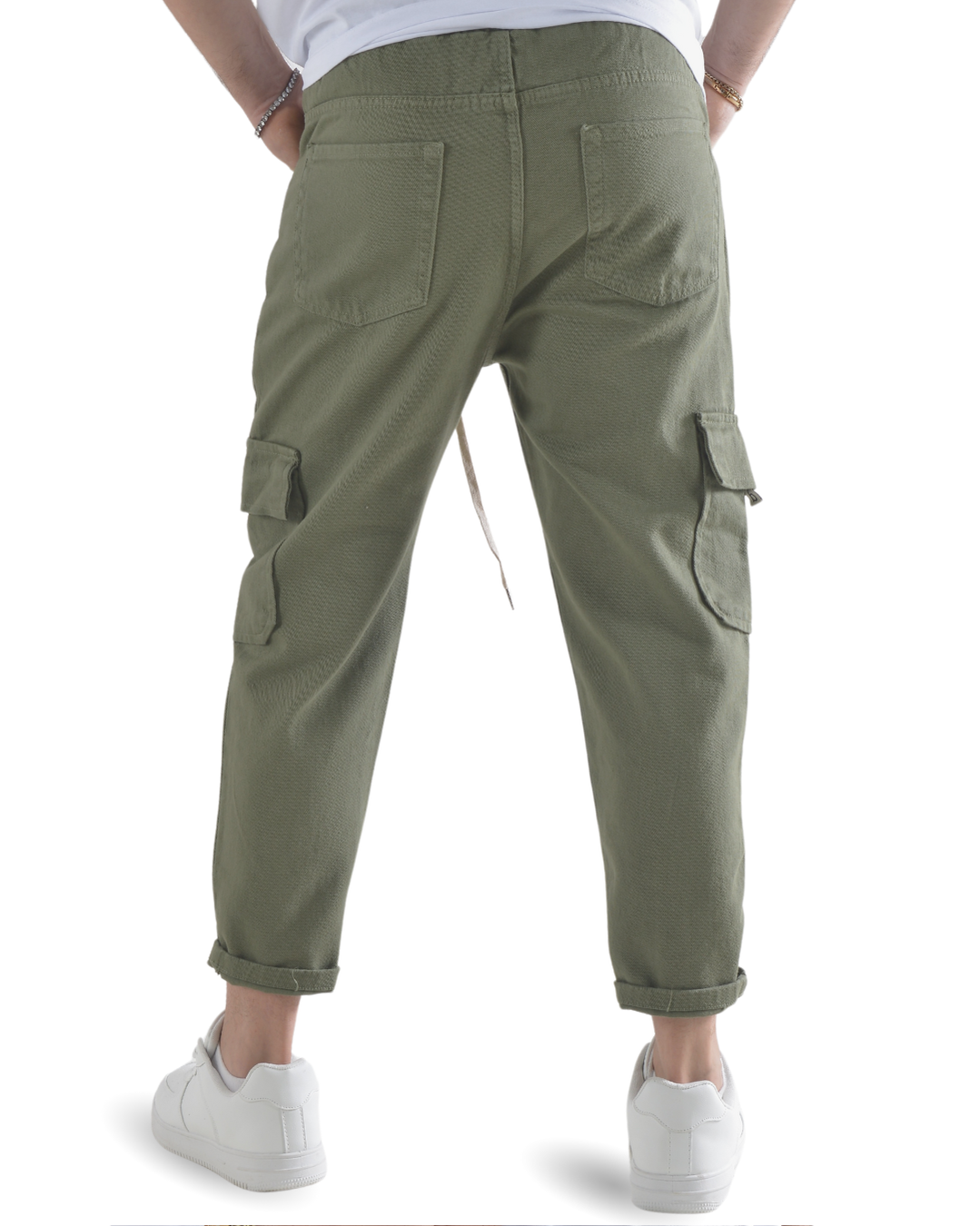 Pantalaccio con tascone laterale verde art 4010