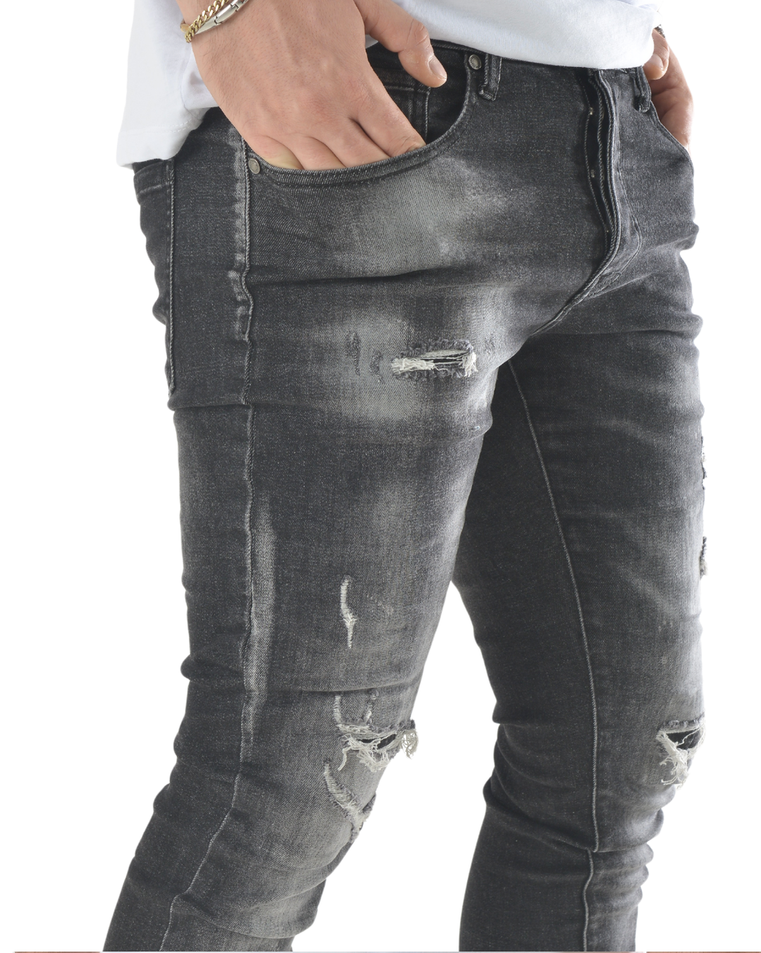 Jeans slim fit grigio scuro art 272704