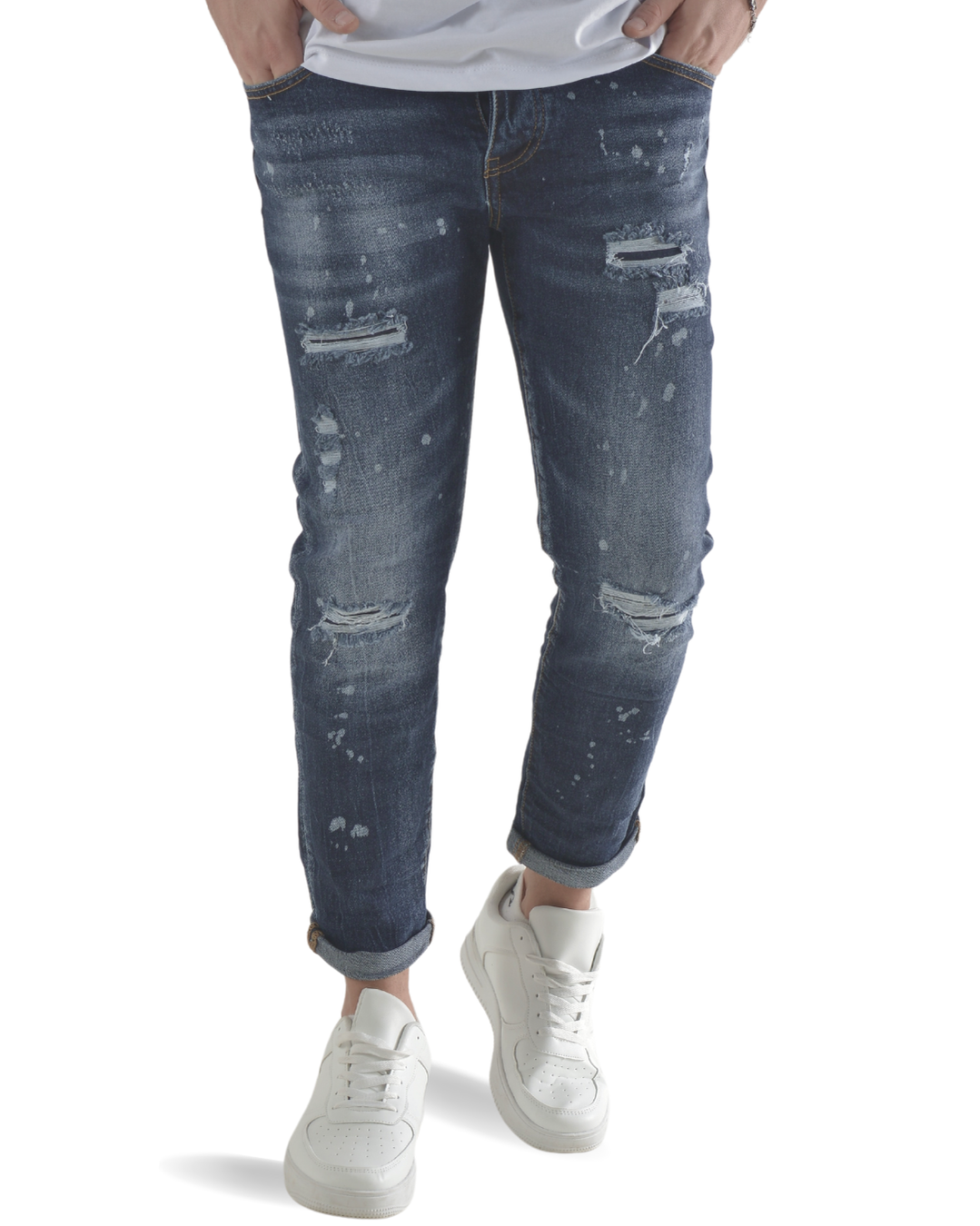 Jeans slim fit blu scuro art 272717