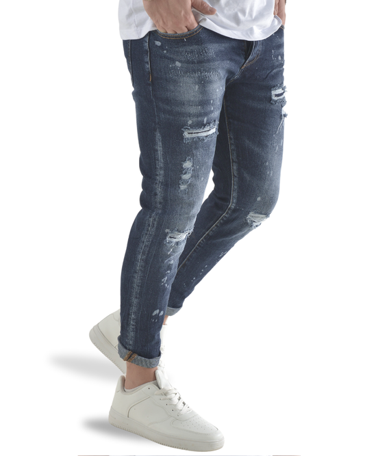 Jeans slim fit blu scuro art 272717