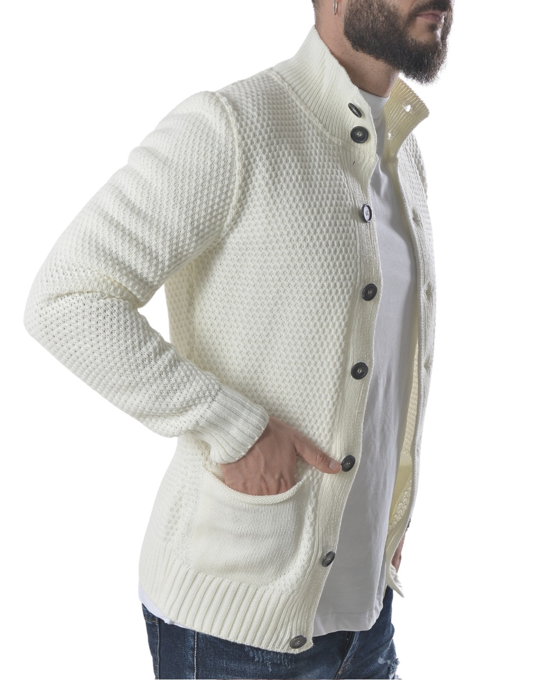 Cardigan giacca coreana art 112 panna