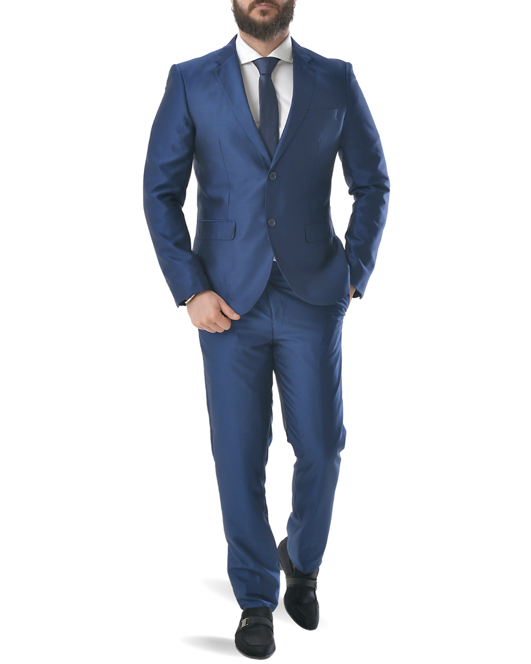 Abito completo giacca e pantalone azzurro classico