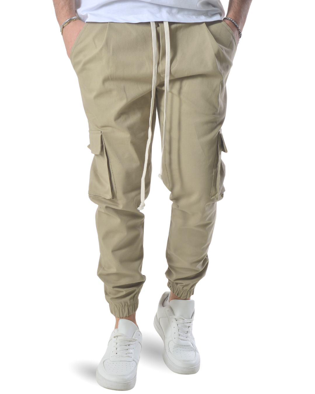 Pantalaccio cargo con tascone laterale art 8030 beige