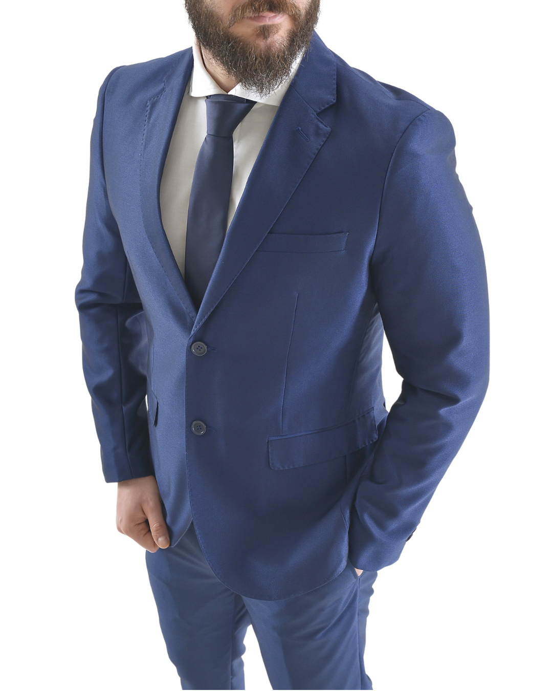 Abito completo giacca e pantalone azzurro classico