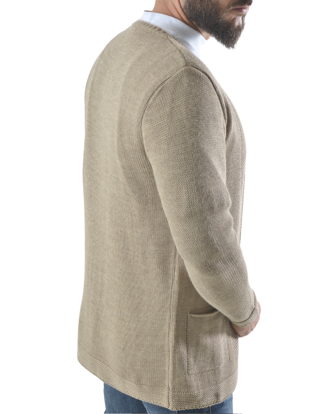 Cardigan aperto beige art 0224