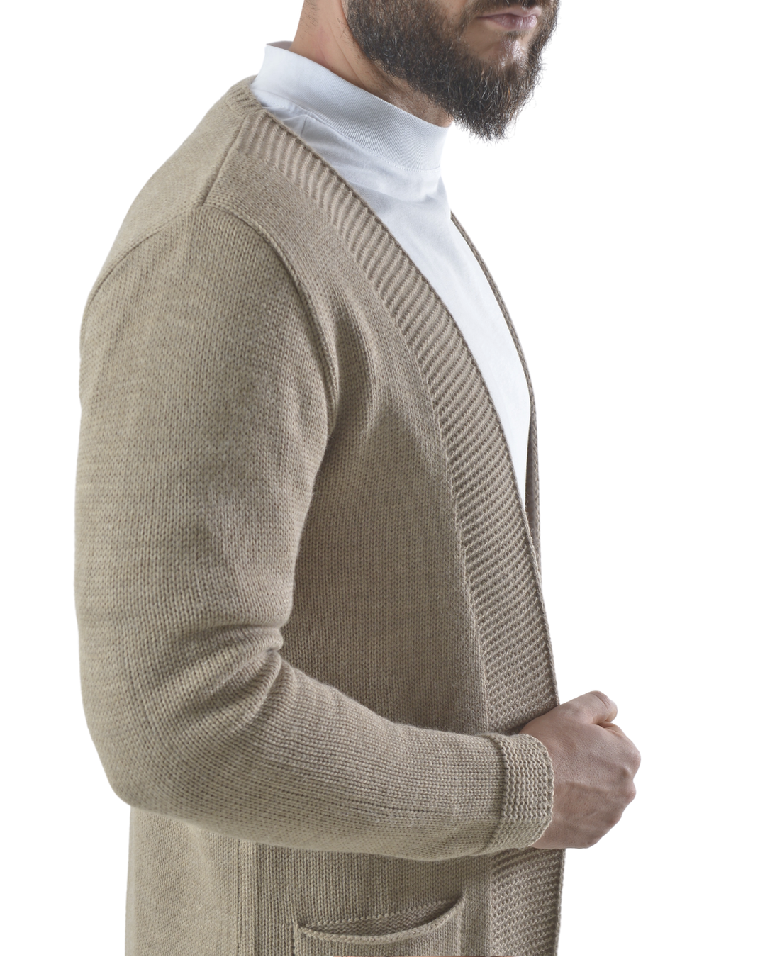 Cardigan aperto beige art 0224