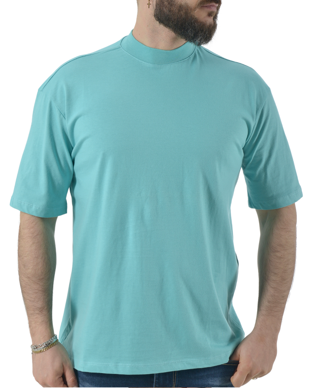 T-shirt oversize verde acqua