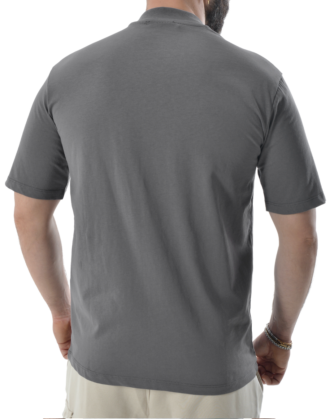 T-shirt oversize grigio scuro