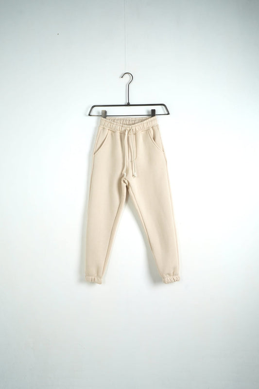 Pantalone tuta bambino tinta unita art b90-pc beige