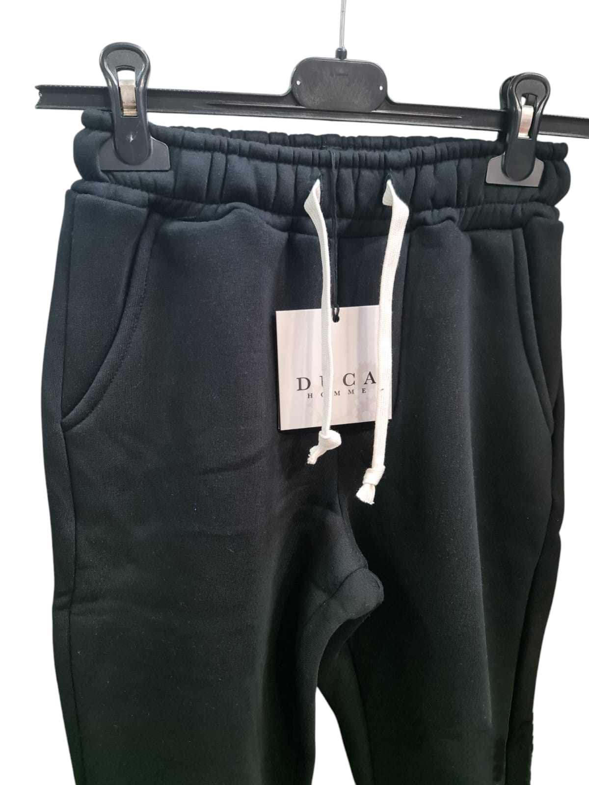 Pantalone tuta bambino tinta unita art b90-pc nero