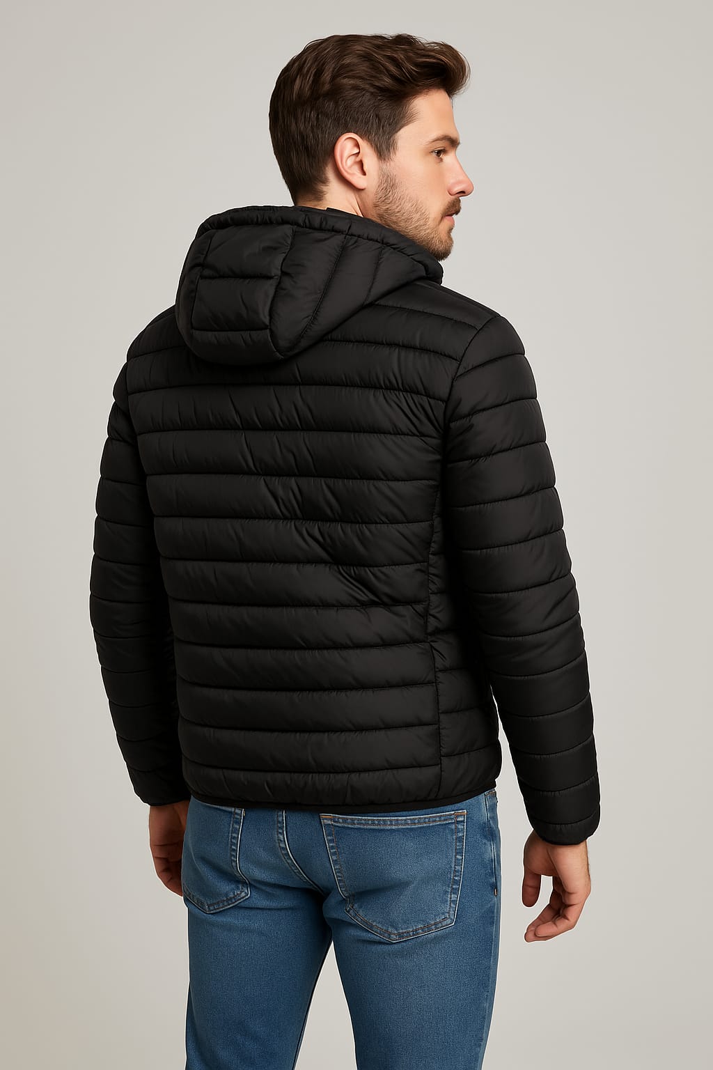 Giubbino tinta unita art. 800 nero