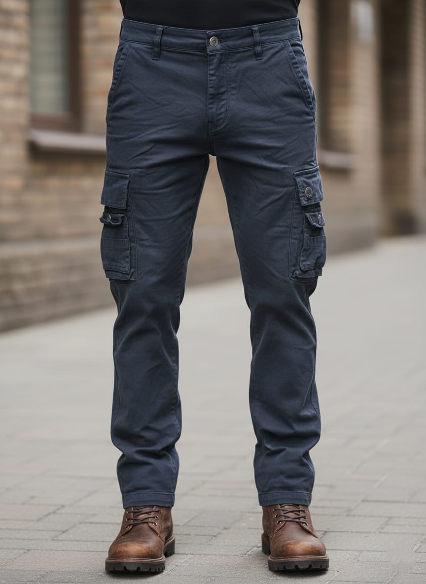 Pantalone cargo art df-633 blu