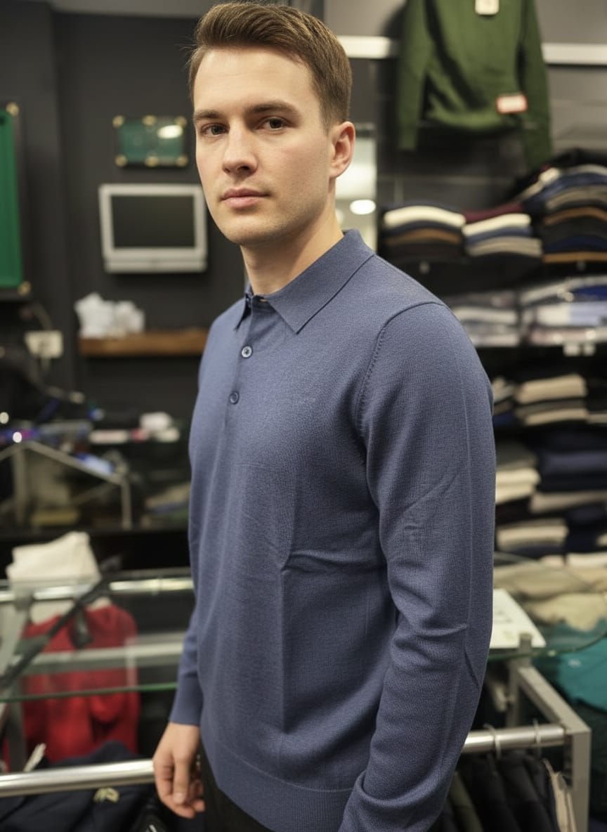 Maglia modello polo carta da zucchero