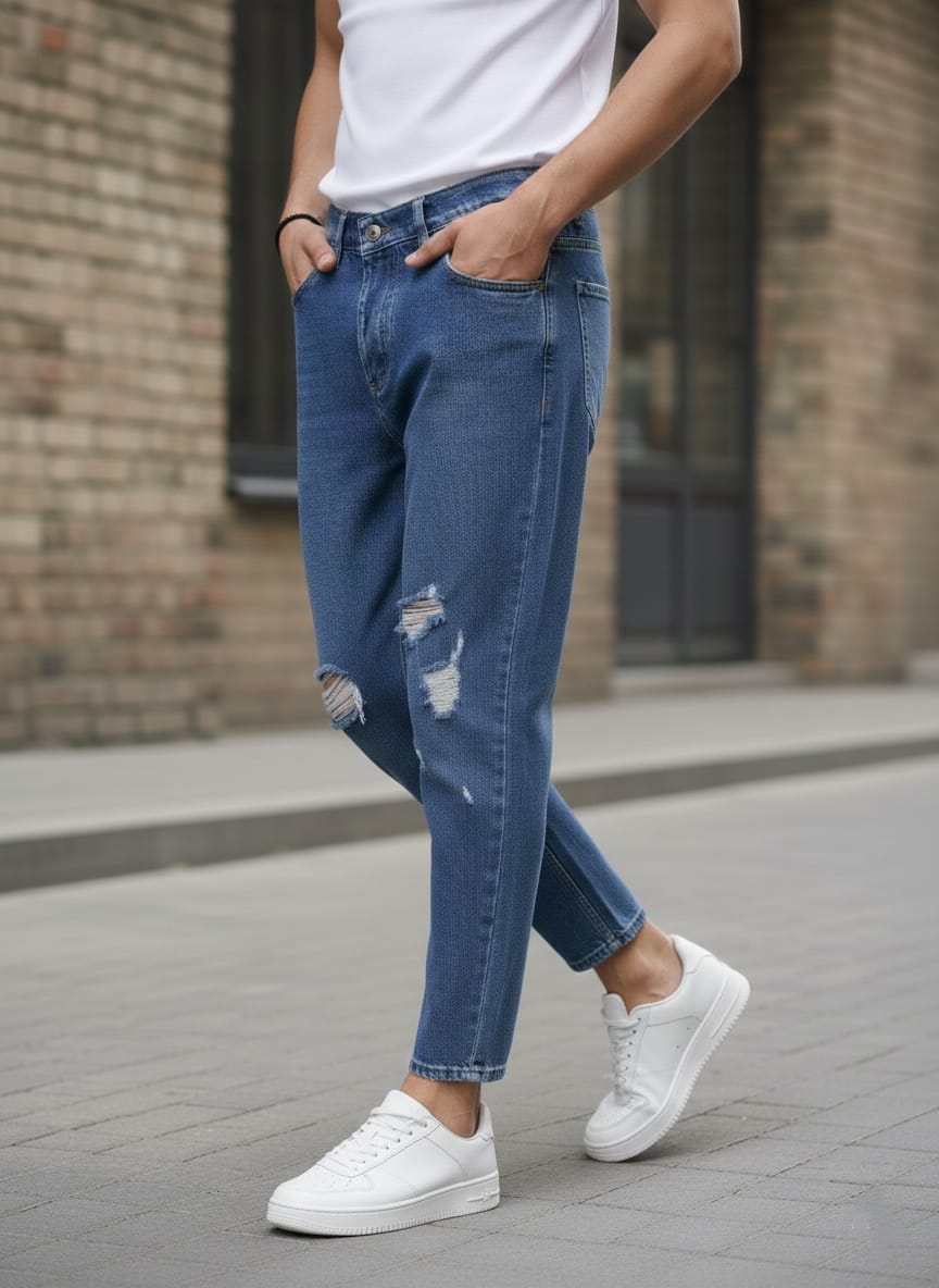 Jeans oversize carrot art. 2n denim scuro