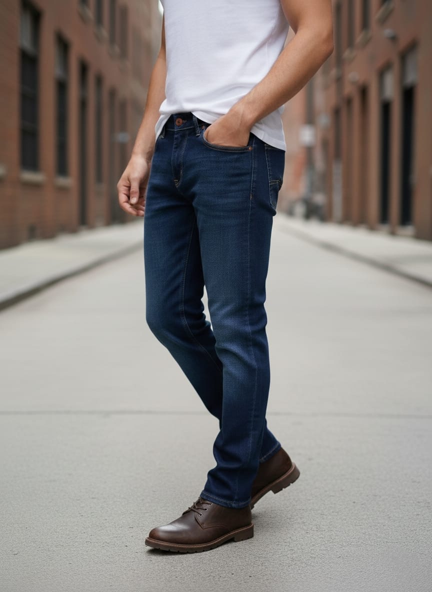 Jeans basic art 2376 denim scuro