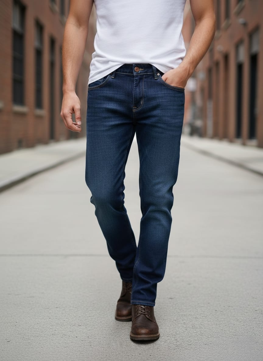 Jeans basic art 2376 denim scuro