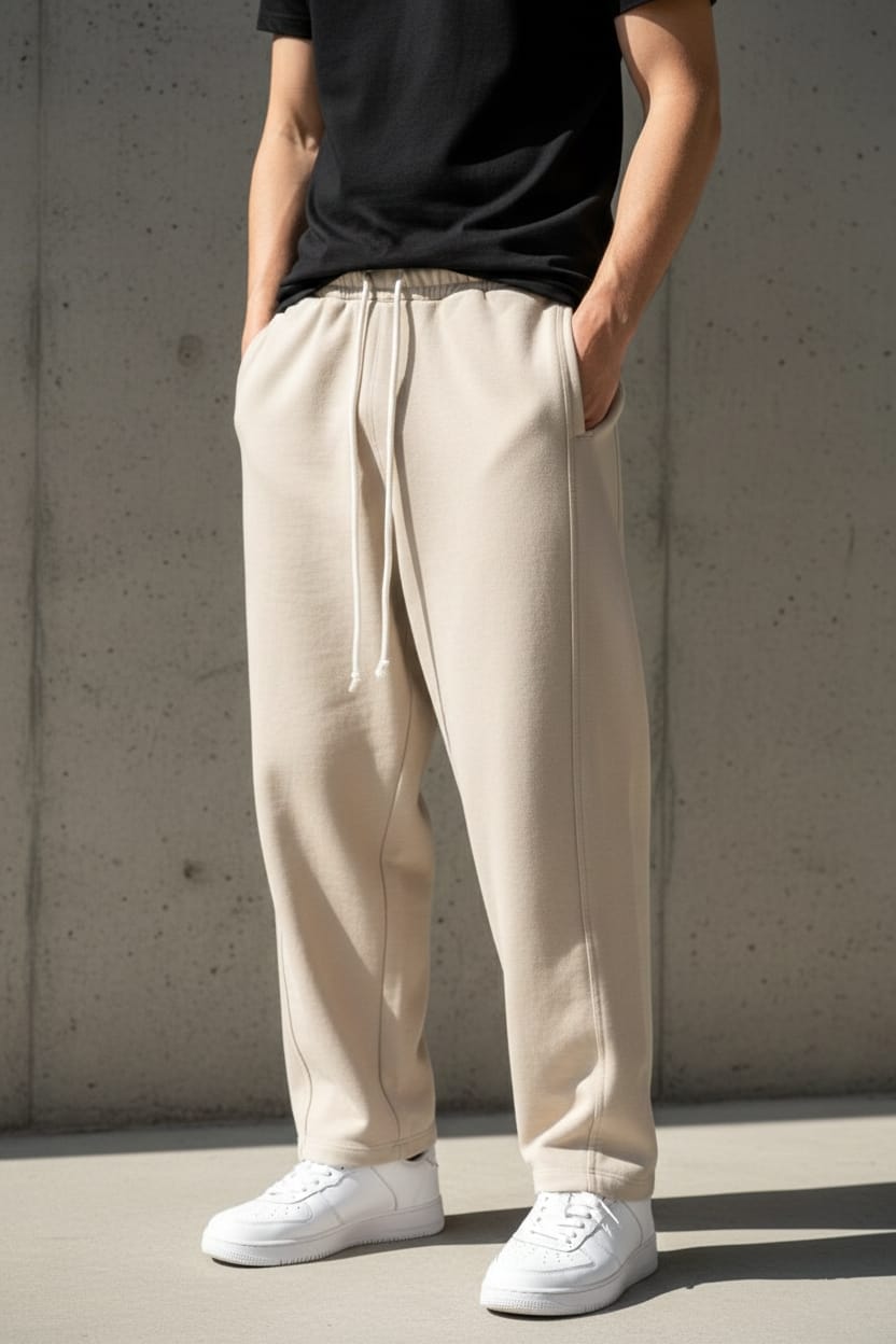 Pantalaccio tuta baggy fit art 018306 beige