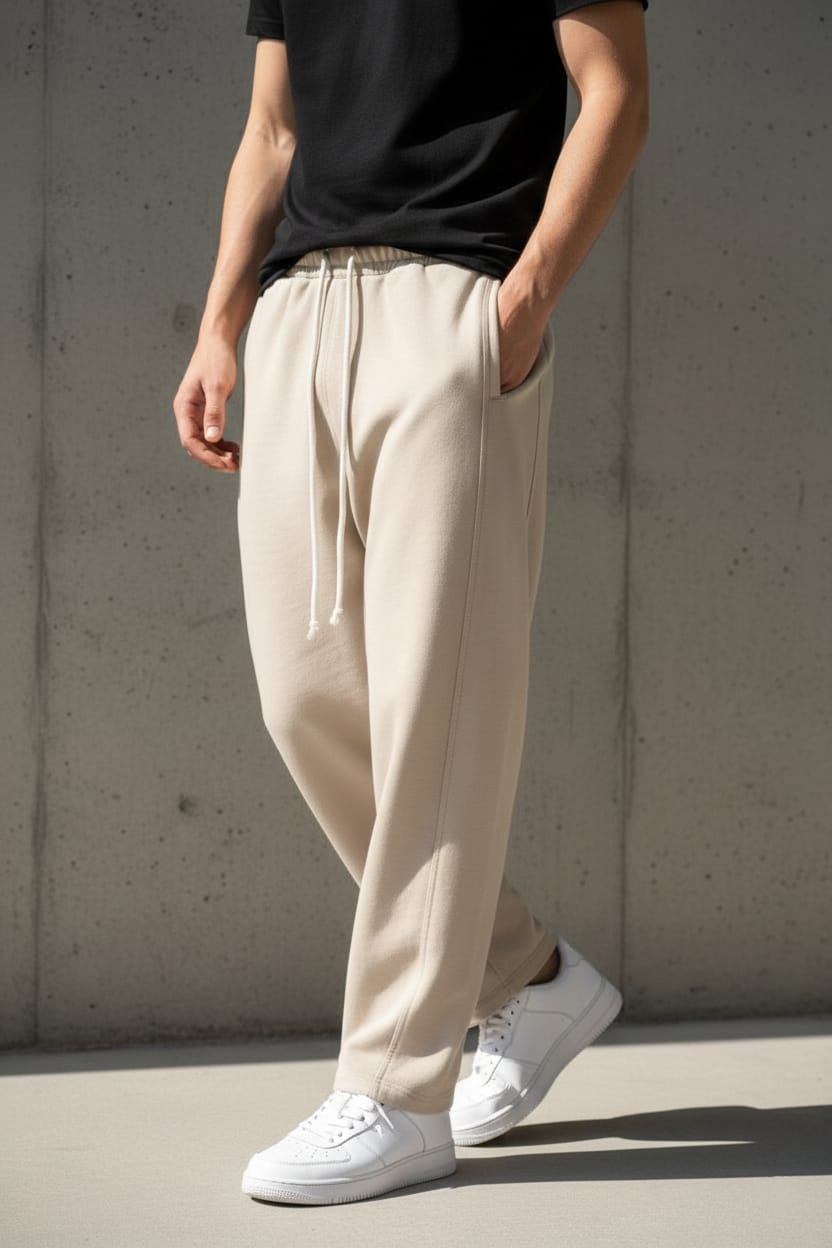 Pantalaccio tuta baggy fit art 018306 beige