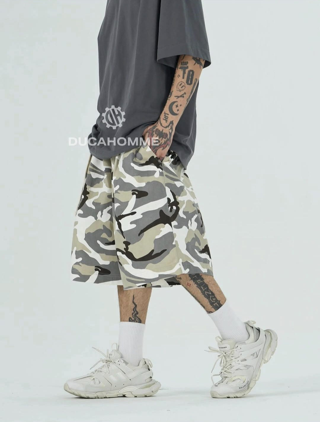 Pantaloncino militare art. 18908 oversize Duca Homme
