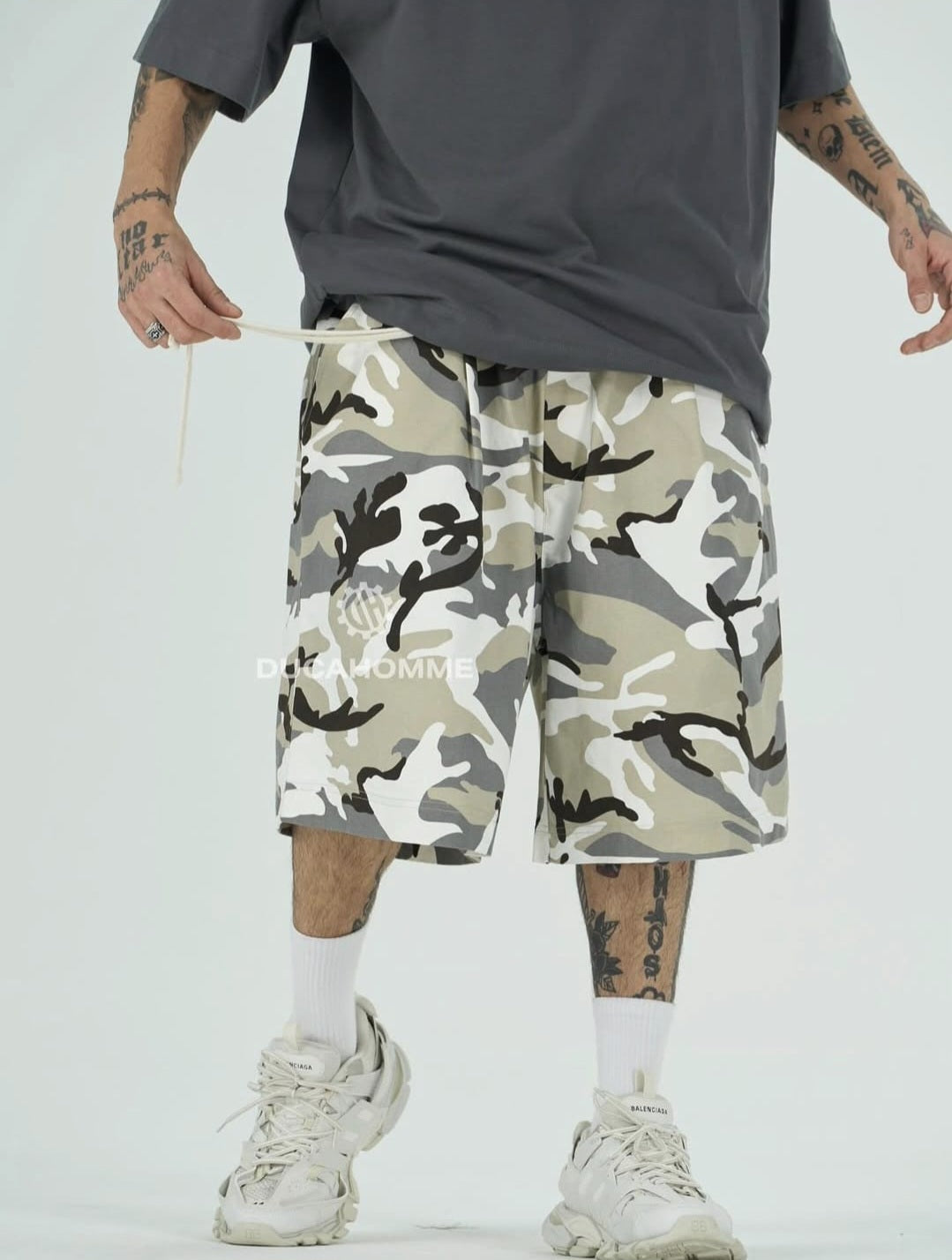 Pantaloncino militare art. 18908 oversize Duca Homme