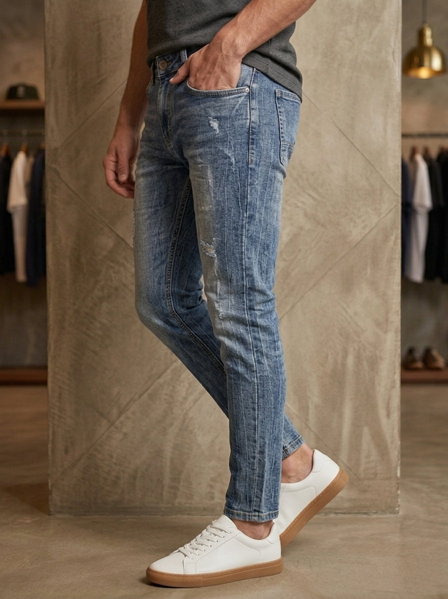 Jeans slim fit art. F 8038k denim chiaro