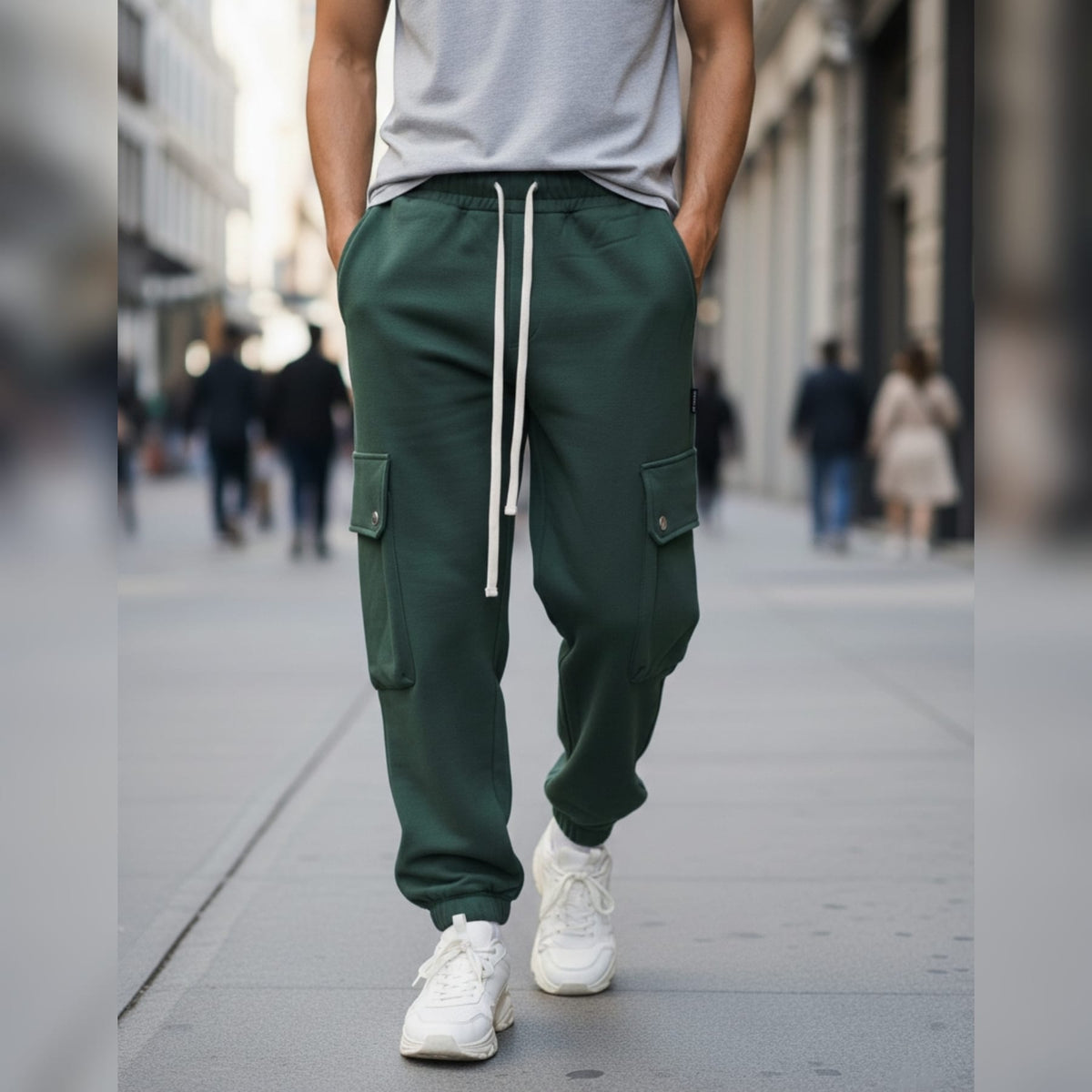 Pantalaccio cargo verde 017301