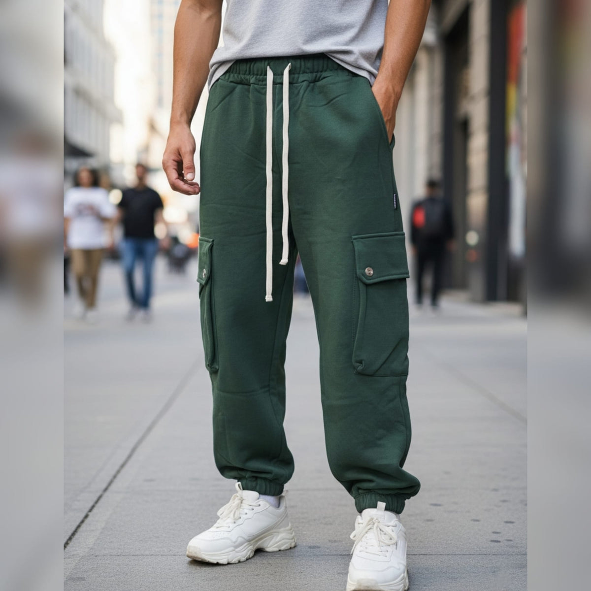 Pantalaccio cargo verde 017301