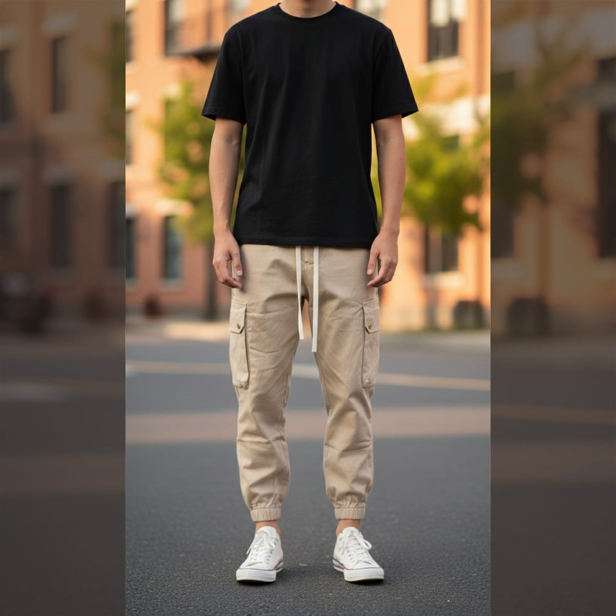 Pantalaccio cargo beige 17204