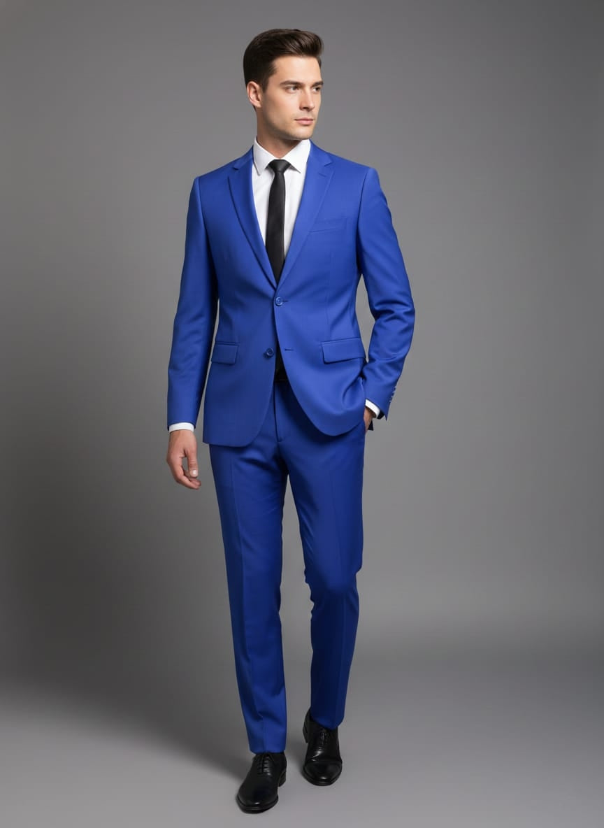 Abito completo giacca e pantalone art regular azzurro