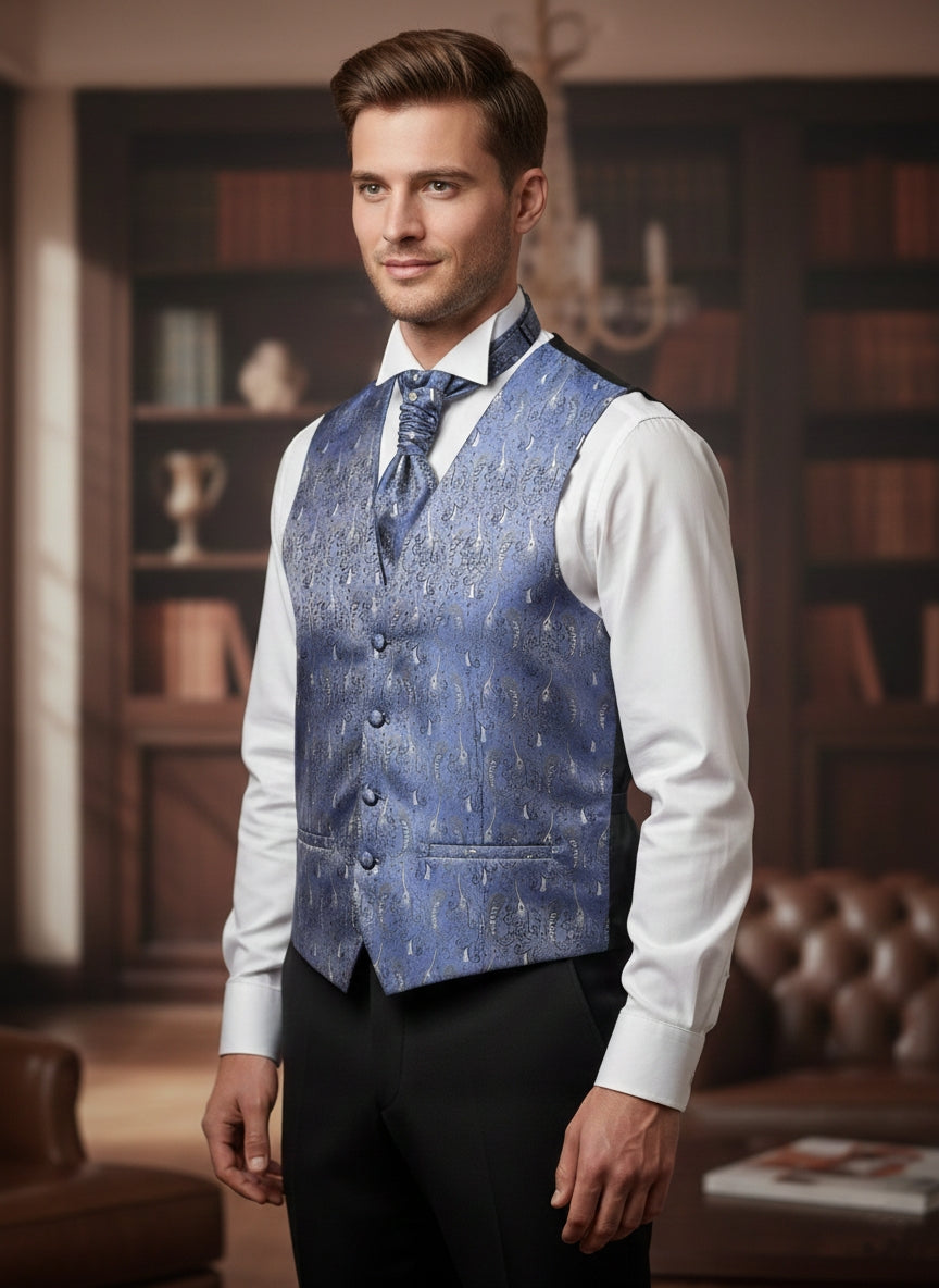 Pacchetto completo gilet damascato carta da zucchero