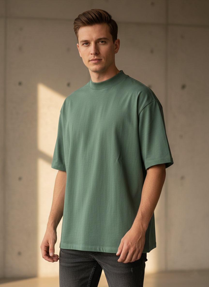T-shirt oversize verde