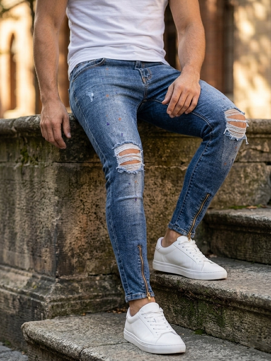 Jeans art vip9628 slim fit denim blu scuro
