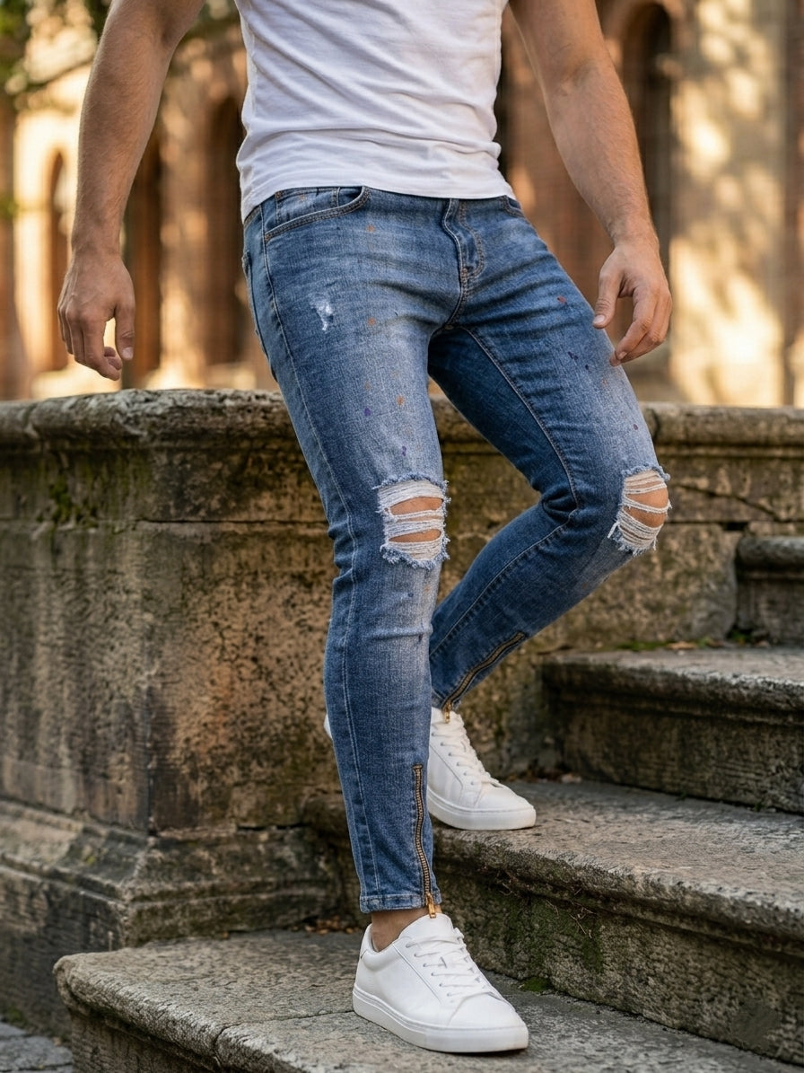 Jeans art vip9628 slim fit denim blu scuro