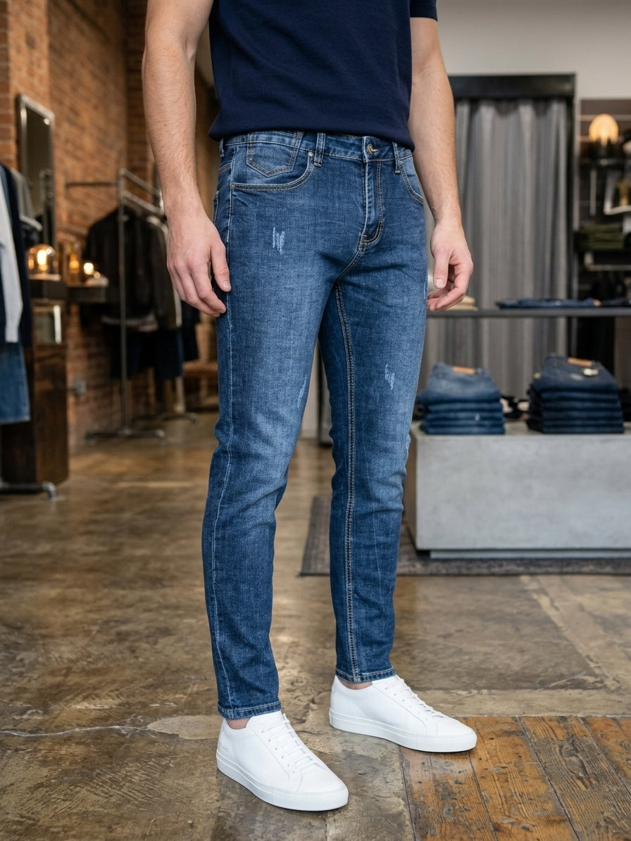 Jeans slim fit art x-098# denim blu scuro