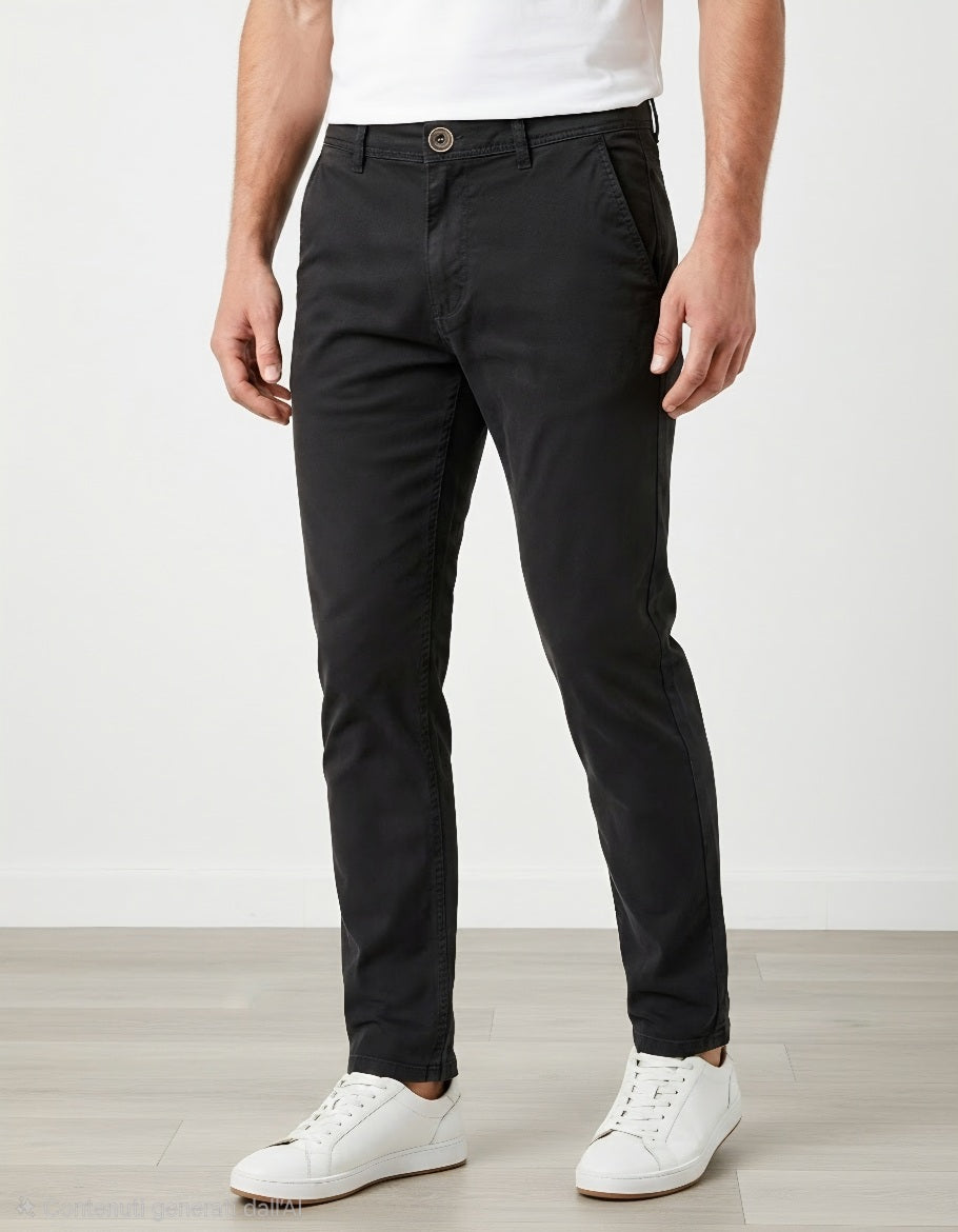 Pantalone nero tasca america