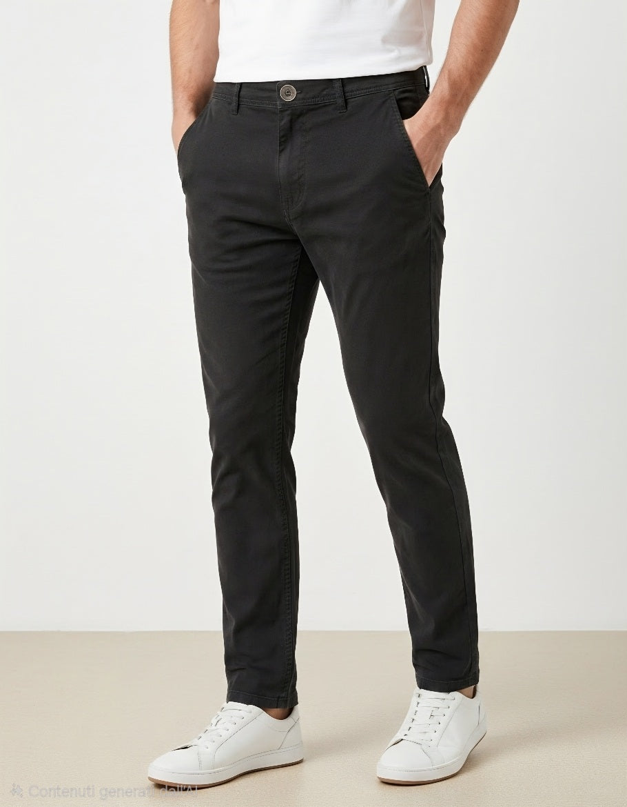Pantalone nero tasca america